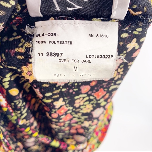 VINTAGE IZ Byer Sleeveless Floral Sheath Dress Size S/M - Picture 5 of 8